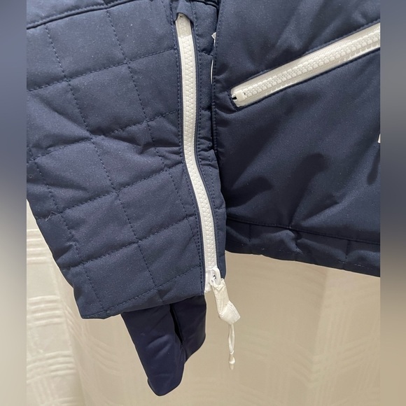 NEW FP free people movement all prepped short parka jacket navy blue NWOT - Picture 4 of 11